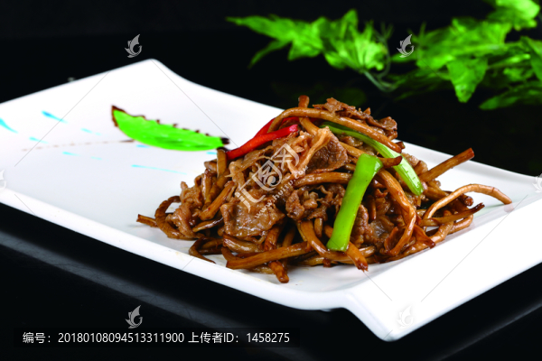 茶樹菇爆肥牛