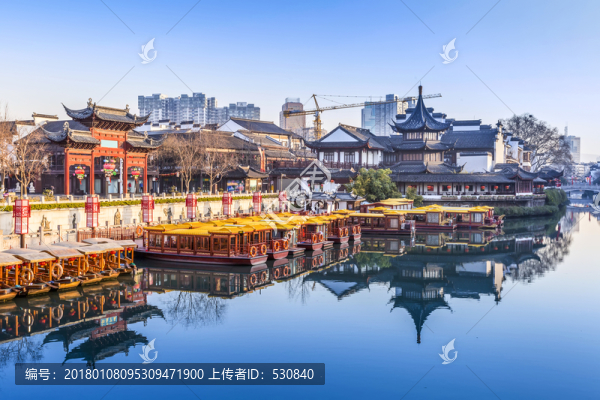 南京夫子廟秦淮河