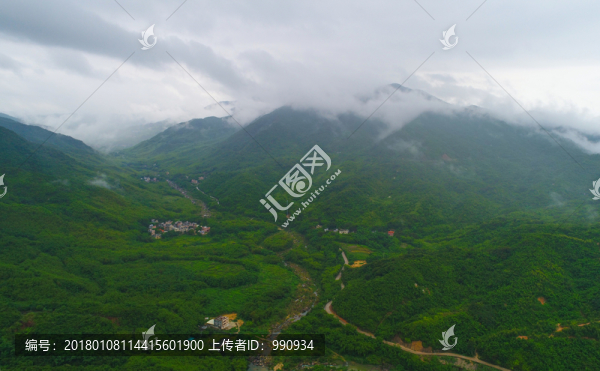 航拍,青山,綠色