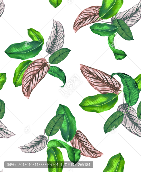 數(shù)碼印花,樹葉