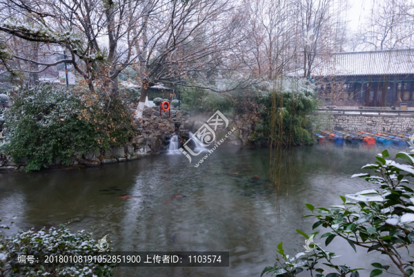 雪后的濟南趵突泉公園,（19）