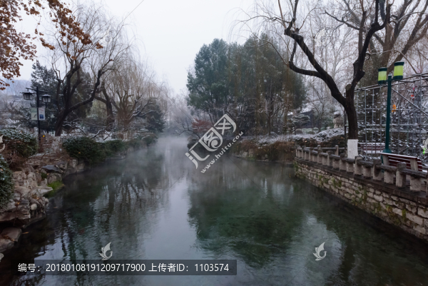 雪后的濟南趵突泉公園,（21）