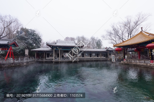 雪后的濟(jì)南趵突泉公園,（31）