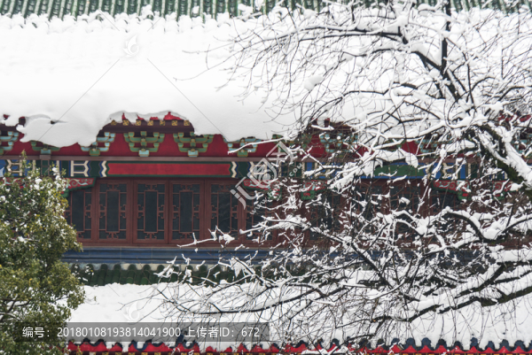 松風(fēng)閣雪景