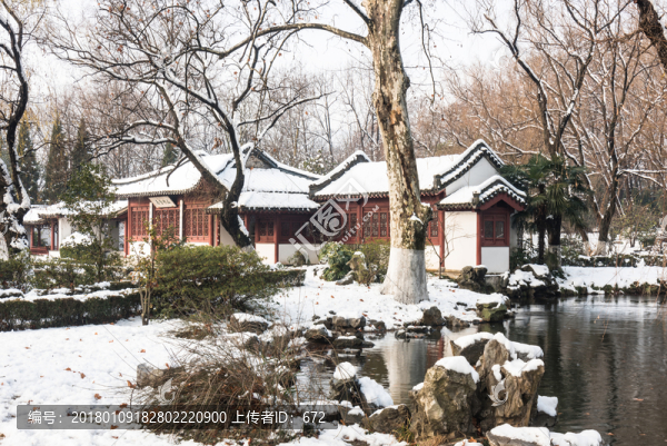 明孝陵景區(qū)雪景