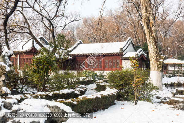 明孝陵景區(qū)雪景