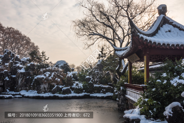 明孝陵景區(qū)雪景