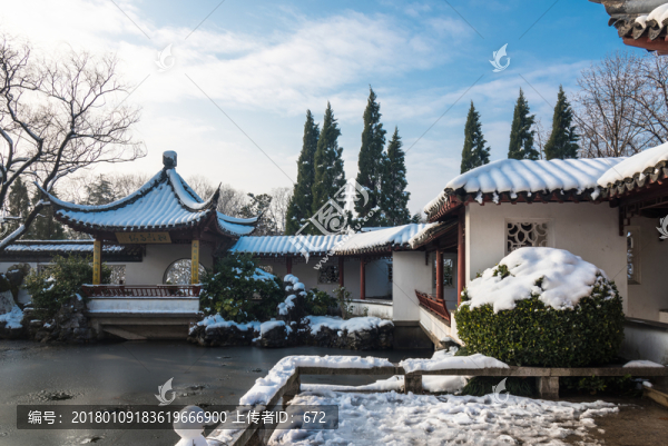 明孝陵景區(qū)雪景