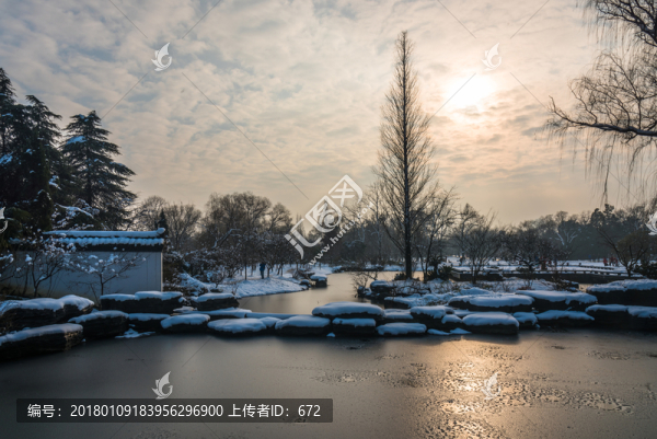 明孝陵景區(qū)雪景