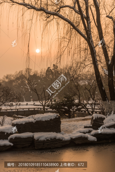 明孝陵景區(qū)雪景
