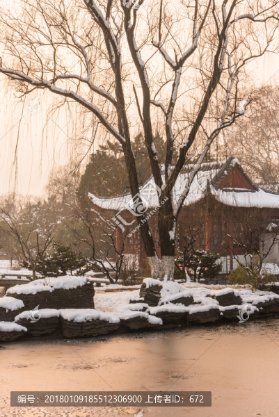 明孝陵景區(qū)雪景