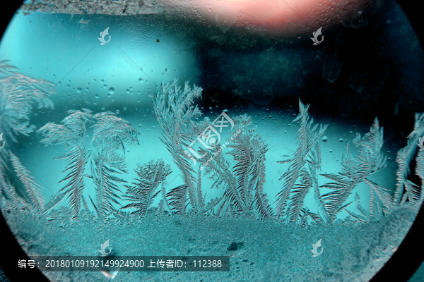 冰凌窗花,雪花霜花,冰霜,底紋