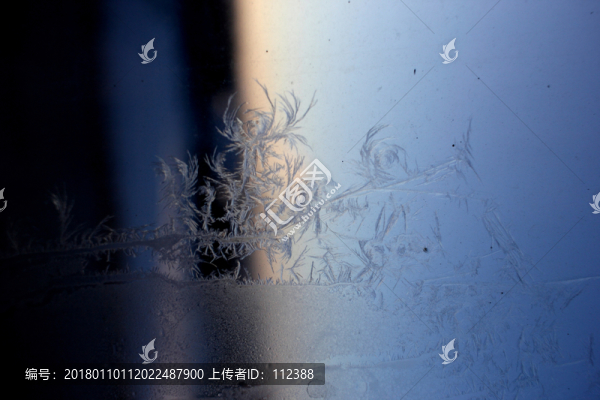 冰凌窗花,雪花霜花,冰霜,底紋
