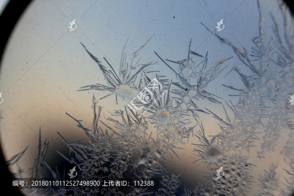 冰凌窗花,雪花霜花,冰霜,底紋