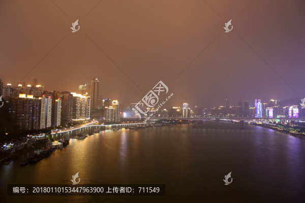 重慶夜景,長(zhǎng)江