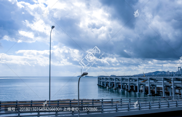 即將完工的跨海大橋,大連