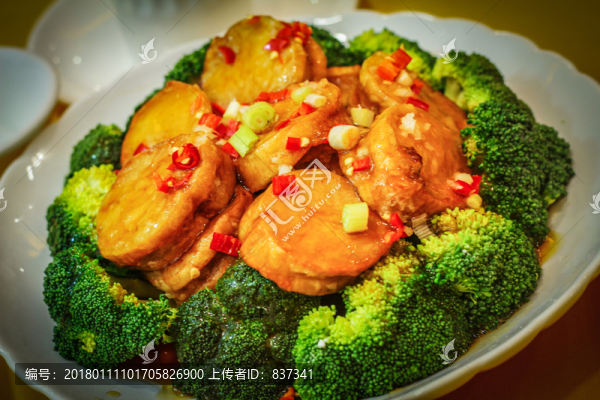 西蘭花藕片