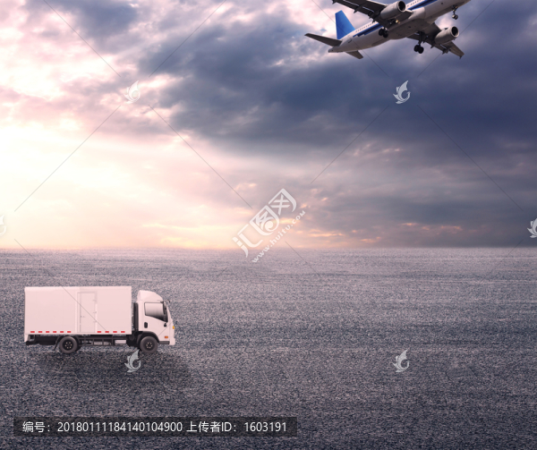 道路,貨車,飛機