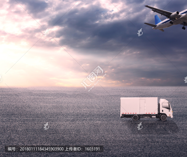 道路,貨車,飛機