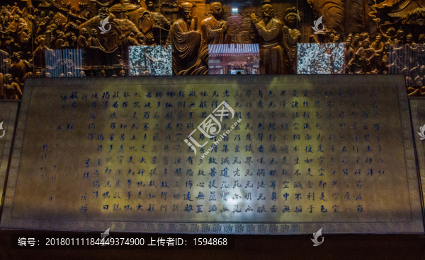 大雁塔寺廟佛像浮雕
