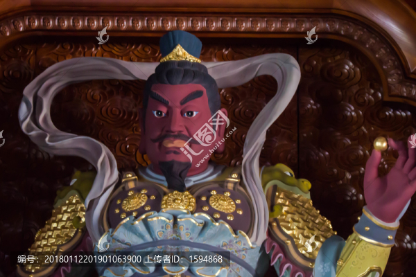 鎏金四大天王佛像