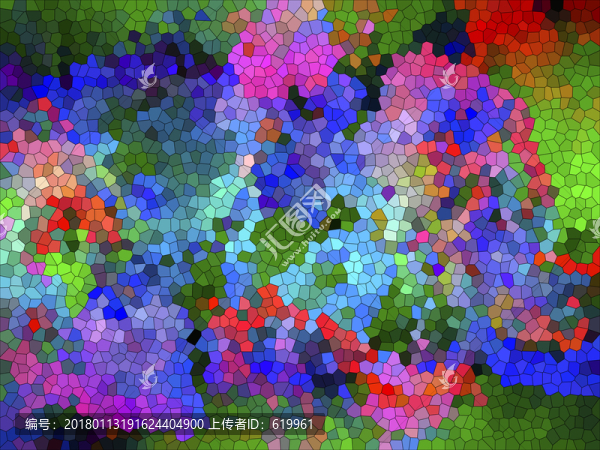 染色色塊玻璃,無分層