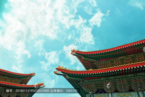 北京故宮古樓