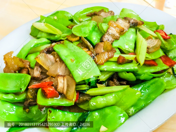 豆角炒回鍋肉肉