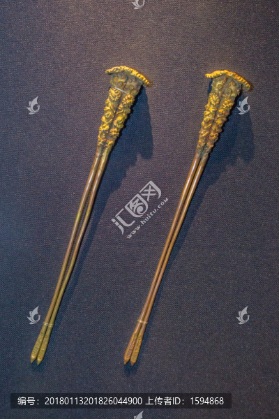 明代金首飾