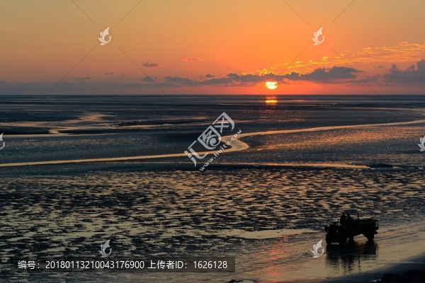 海灘上的拖拉機(jī)