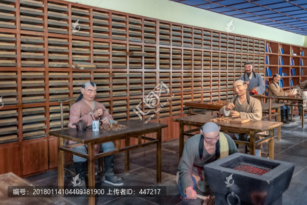 古代活字印刷術(shù)雕塑