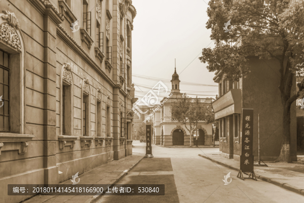 老上海舊上海建筑街景復(fù)古懷舊
