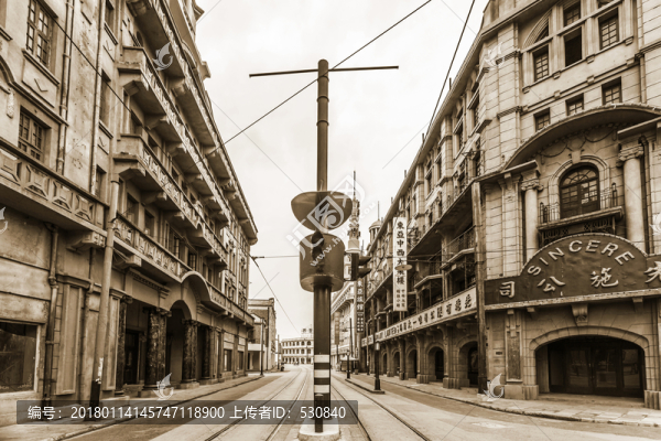 老上海舊上海建筑街景復(fù)古懷舊