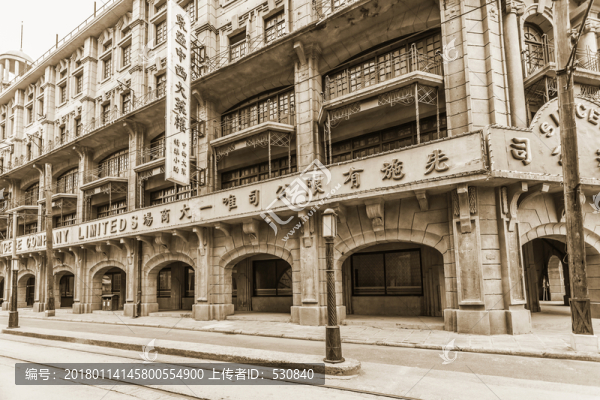 老上海舊上海建筑街景復(fù)古懷舊