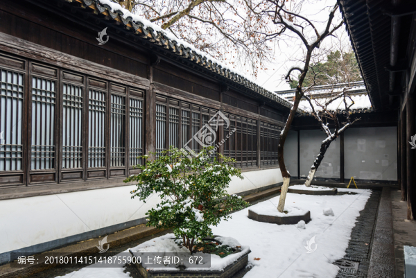 南京總統(tǒng)府雪景