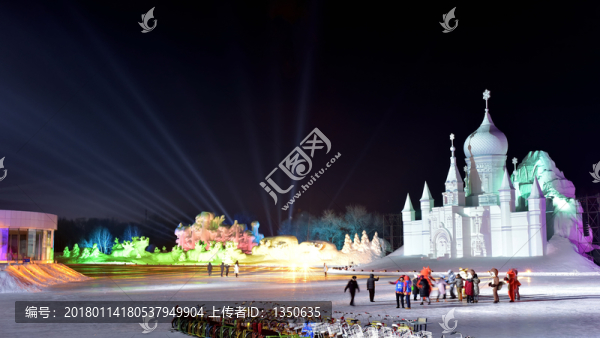 雪雕夜景