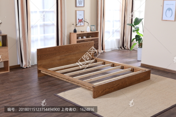 實(shí)木大床,北歐大床