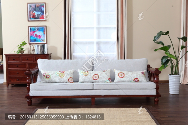 美式沙發(fā),實木沙發(fā)
