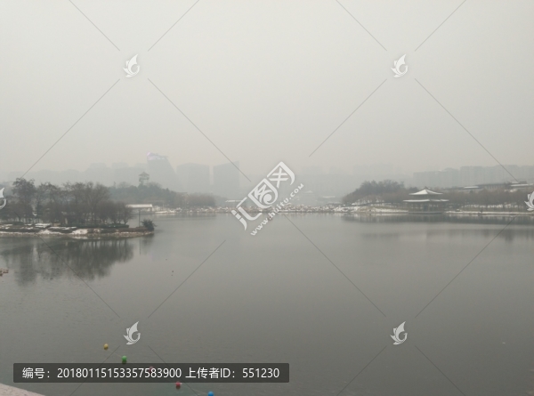 西安,曲江池,雪景,旅游