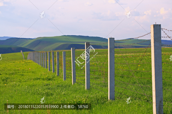 邊塞原野上的鐵絲網(wǎng)