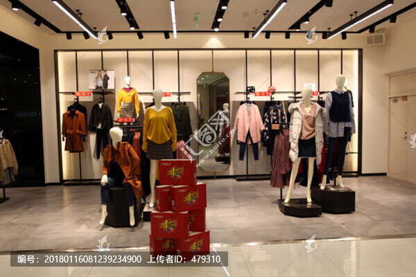 服裝店,模特,服裝,櫥窗展示