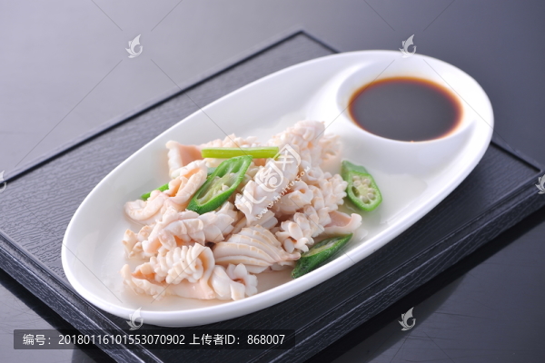 白灼魷魚花