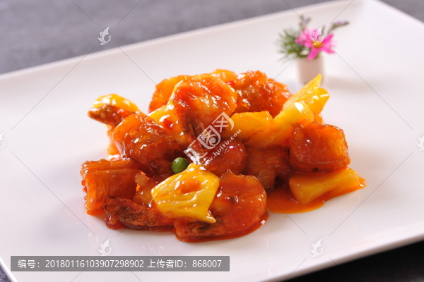 菠蘿油條蝦