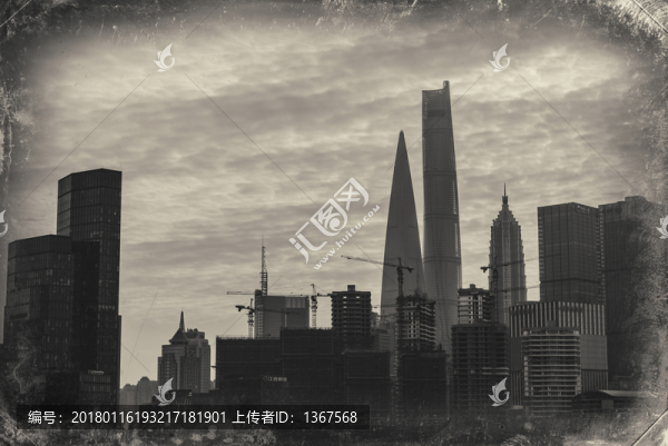 建設(shè)中的陸家嘴