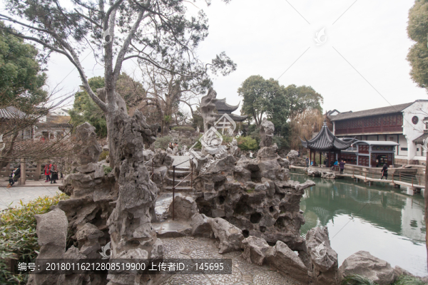 園林假山,走道
