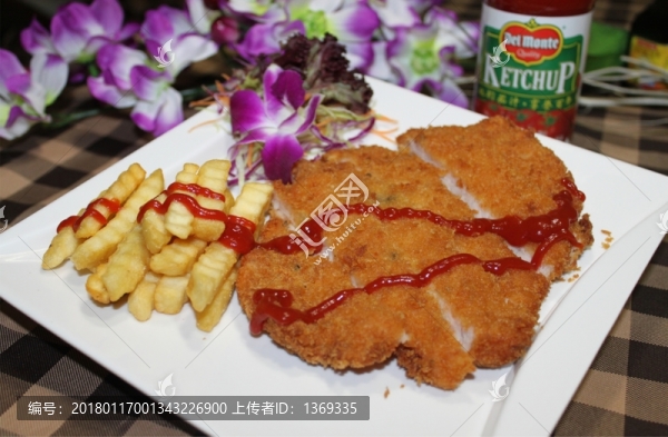 吉列豬扒薯條
