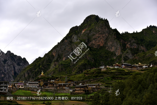 甘肅甘南勝地扎尕那