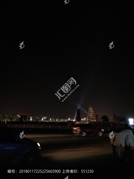 西安,夜景,旅游,風(fēng)景,城市