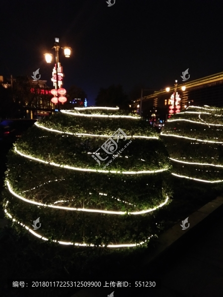 西安,夜景,旅游,風(fēng)景,城市