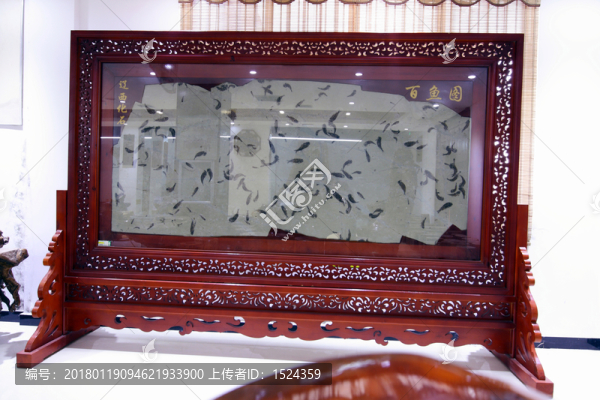 家具,雕刻,百魚圖
